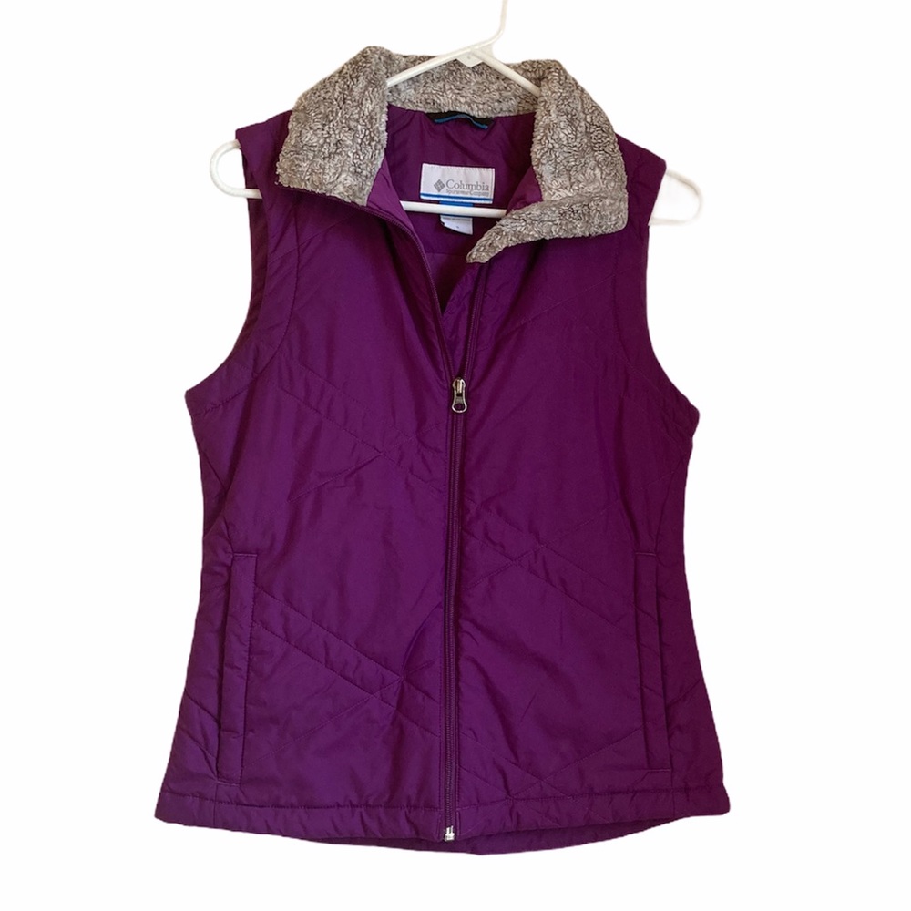 Columbia Women’s Purple Full Zip Vest Small